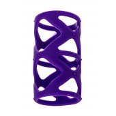 Фиолетовая насадка-сетка на пенис - 7,5 см. - A-toys - во Владимире купить с доставкой