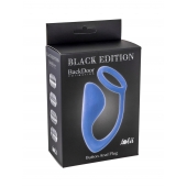 Синее эрекционное кольцо с анальной пробкой Button Anal Plug - Lola Games - во Владимире купить с доставкой