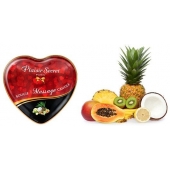 Массажная свеча с ароматом экзотических фруктов Bougie Massage Candle - 35 мл. - Plaisir Secret - купить с доставкой во Владимире