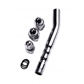 Металлический анальный душ с тремя насадками - ToyFa - купить с доставкой во Владимире