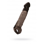 Чёрная насадка на пенис Tс подхватом - 19,5 см. - ToyFa - во Владимире купить с доставкой