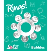 Прозрачное эрекционное кольцо Rings Bubbles - Lola Games - во Владимире купить с доставкой