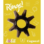Чёрное эрекционное кольцо Rings Cogweel - Lola Games - во Владимире купить с доставкой