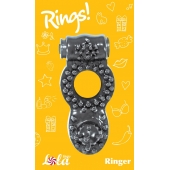Чёрное эрекционное кольцо Rings Ringer - Lola Games - во Владимире купить с доставкой
