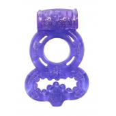 Фиолетовое эрекционное кольцо Rings Treadle с подхватом - Lola Games - во Владимире купить с доставкой
