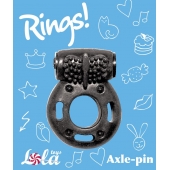 Черное эрекционное кольцо с вибрацией Rings Axle-pin - Lola Games - во Владимире купить с доставкой