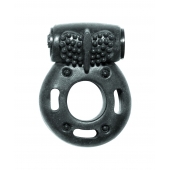 Черное эрекционное кольцо с вибрацией Rings Axle-pin - Lola Games - во Владимире купить с доставкой