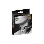 Черный чокер с замком в форме сердца - Bijoux Pour Toi - купить с доставкой во Владимире