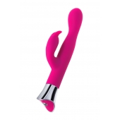 Розовый вибратор с клиторальным стимулятором и гибкой головкой LOLY - 21,6 см. - JOS купить во Владимире с доставкой в Orgasmix.ru Розовый вибратор с клиторальным стимулятором и гибкой головкой LOLY - 21,6 см. - JOS