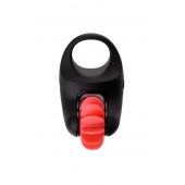 Чёрно-красное эрекционное виброкольцо Erotist - Erotist Adult Toys - во Владимире купить с доставкой