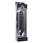Чёрная увеличивающая насадка на член Mamba Cock Sheath Packaged - 16,5 см. - XR Brands - во Владимире купить с доставкой