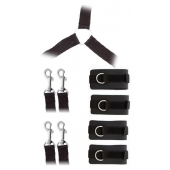 Комплект наручников и поножей LUXURIOUS BED RESTRAINT CUFF SET - Blush Novelties - купить с доставкой во Владимире