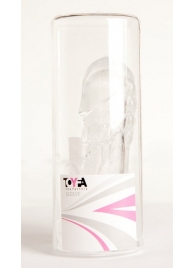 Прозрачная гелевая насадка с клиторальным отростком - 13 см. - Toyfa Basic - во Владимире купить с доставкой Прозрачная гелевая насадка с клиторальным отростком - 13 см. - Toyfa Basic - во Владимире купить с доставкой