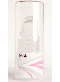 Гелевая прозрачная насадка с 2 отростками - 13 см. - Toyfa Basic - во Владимире купить с доставкой Гелевая прозрачная насадка с 2 отростками - 13 см. - Toyfa Basic - во Владимире купить с доставкой