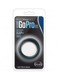 Черно-синее эрекционное кольцо Silicone Go Pro Cock Ring - Blush Novelties - во Владимире купить с доставкой