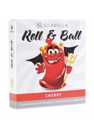 Стимулирующий презерватив-насадка Roll   Ball Cherry - Sitabella - купить с доставкой во Владимире