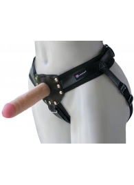 Черный пояс-трусики с двумя насадками  Экзотик-Linda  - 15,5 и 10,5 см. - LOVETOY (А-Полимер) - купить с доставкой во Владимире