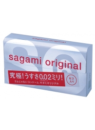 Ультратонкие презервативы Sagami Original - 6 шт. - Sagami - купить с доставкой во Владимире