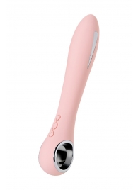 Розовый силиконовый вибратор с электростимуляцией GALVANI VIBE - 21 см. - ToyFa - купить с доставкой во Владимире