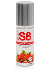 Смазка на водной основе S8 Flavored Lube со вкусом клубники - 125 мл. - Stimul8 - купить с доставкой во Владимире