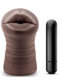 Коричневый мастурбатор-ротик Heather - Blush Novelties - во Владимире купить с доставкой