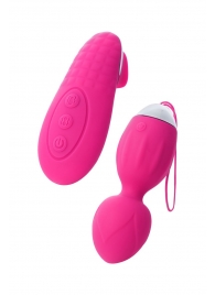 Розовые виброшарики TELLA с пультом-стимулятором - ToyFa во Владимире Розовые виброшарики TELLA с пультом-стимулятором - ToyFa