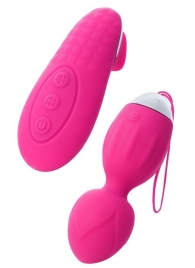 Розовые виброшарики TELLA с пультом-стимулятором - ToyFa во Владимире Розовые виброшарики TELLA с пультом-стимулятором - ToyFa