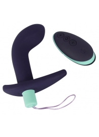 Темно-фиолетовый вибростимулятор простаты с пультом ДУ Remote Controlled Prostate Plug - Orion - во Владимире купить с доставкой