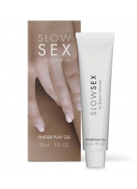 Гель для мастурбации с ароматом кокоса Slow Sex Finger Play Gel - 30 мл. - Bijoux Indiscrets - купить с доставкой во Владимире