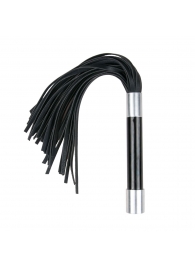 Черная плеть Easytoys Flogger With Metal Grip - 38 см. - Easy toys - купить с доставкой во Владимире