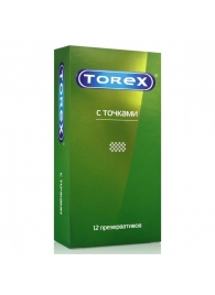 Текстурированные презервативы Torex  С точками  - 12 шт. - Torex - купить с доставкой во Владимире