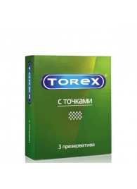 Текстурированные презервативы Torex  С точками  - 3 шт. - Torex - купить с доставкой во Владимире