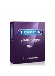 Презервативы Torex  Ультратонкие  - 3 шт. - Torex - купить с доставкой во Владимире