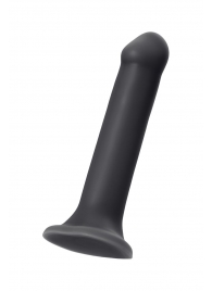 Черный фаллос на присоске Silicone Bendable Dildo XL - 20 см. - Strap-on-me - купить с доставкой во Владимире