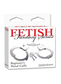 Металлические наручники Beginner s Metal Cuffs - Pipedream - купить с доставкой во Владимире