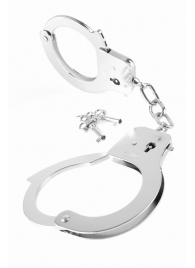 Металлические серебристые наручники Designer Metal Handcuffs - Pipedream - купить с доставкой во Владимире