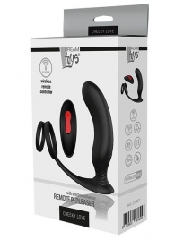 Черный массажер простаты REMOTE P-PLEASER - Dream Toys - во Владимире купить с доставкой