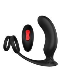 Черный массажер простаты REMOTE P-PLEASER - Dream Toys - во Владимире купить с доставкой
