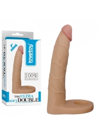 Телесная насадка-фаллоимитатор для двойного проникновения - 17 см. - Lovetoy - купить с доставкой во Владимире