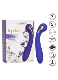 Фиолетовый вибромассажер с электростимуляцией Intimate Estim Petite G Wand - 19 см. - California Exotic Novelties - купить с доставкой во Владимире