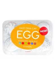 Набор из 6 мастурбаторов Tenga EGG Easy Beat с различным рельефом - Tenga - во Владимире купить с доставкой