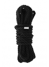 Черная веревка для шибари DELUXE BONDAGE ROPE - 5 м. - Dream Toys - купить с доставкой во Владимире