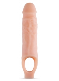 Телесный реалистичный фаллоудлинитель 9 Inch Silicone Cock Sheath Penis Extender - 22,86 см. - Blush Novelties - во Владимире купить с доставкой