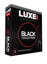 Черные презервативы LUXE Royal Black Collection - 3 шт. - Luxe - купить с доставкой во Владимире