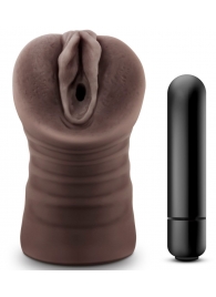 Коричневый мастурбатор-вагина Hot Chocolate Brianna - Blush Novelties - во Владимире купить с доставкой