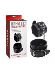 Черные наручники Be good Wrist Cuffs - Chisa - купить с доставкой во Владимире