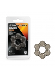 Дымчатое эрекционное кольцо Stay Hard Thick Bead Cock Ring - Blush Novelties - во Владимире купить с доставкой