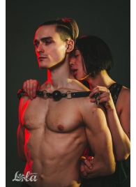 Черный кляп Love Addict на замочке - Lola Games - купить с доставкой во Владимире