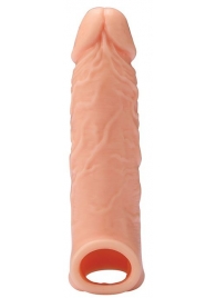 Телесная насадка EXTENDER WITH BALL STRAP 6.5 - 17 см. - Dream Toys - во Владимире купить с доставкой