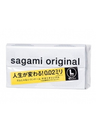 Презервативы Sagami Original 0.02 L-size увеличенного размера - 10 шт. - Sagami - купить с доставкой во Владимире